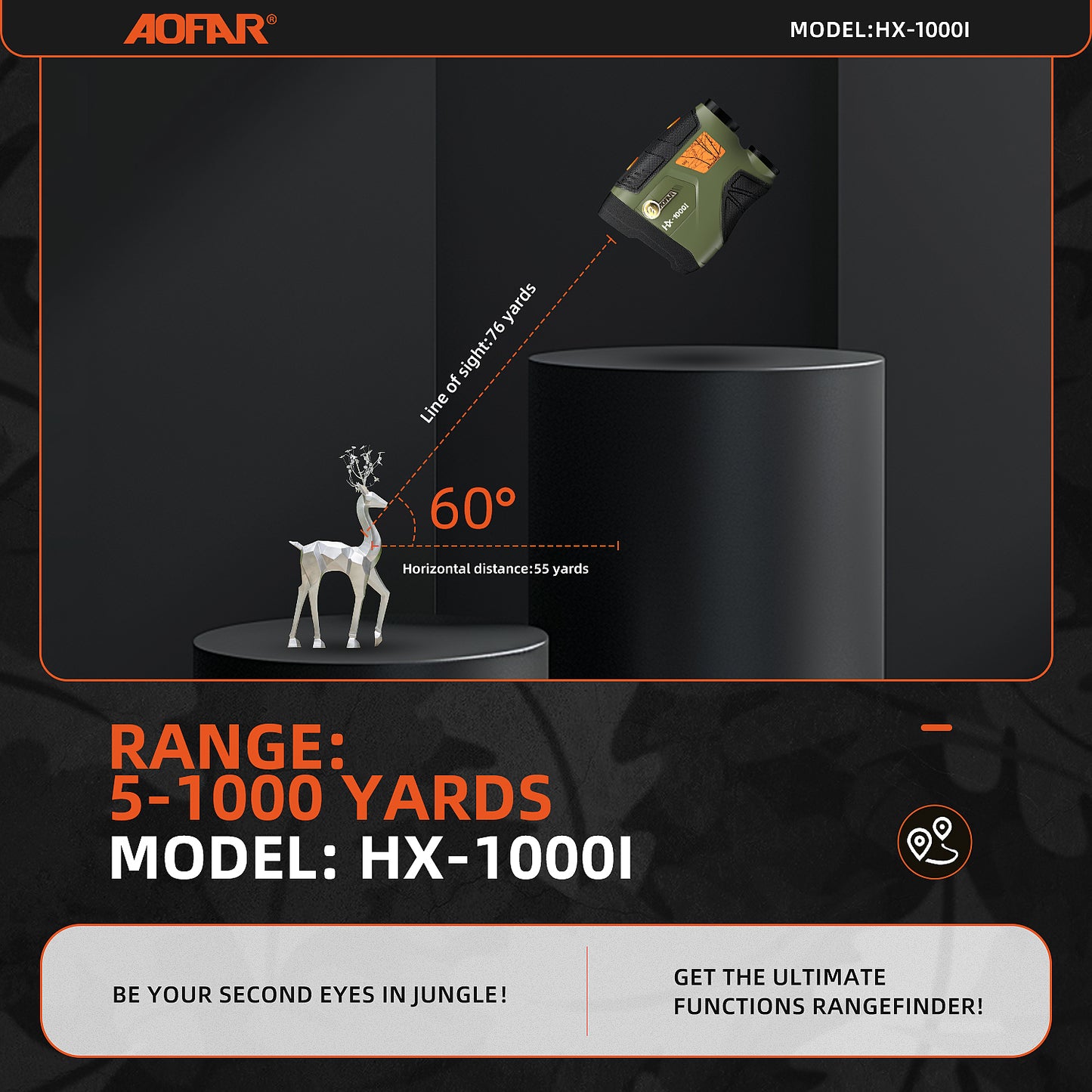 AOFAR HX1000 激光测距仪