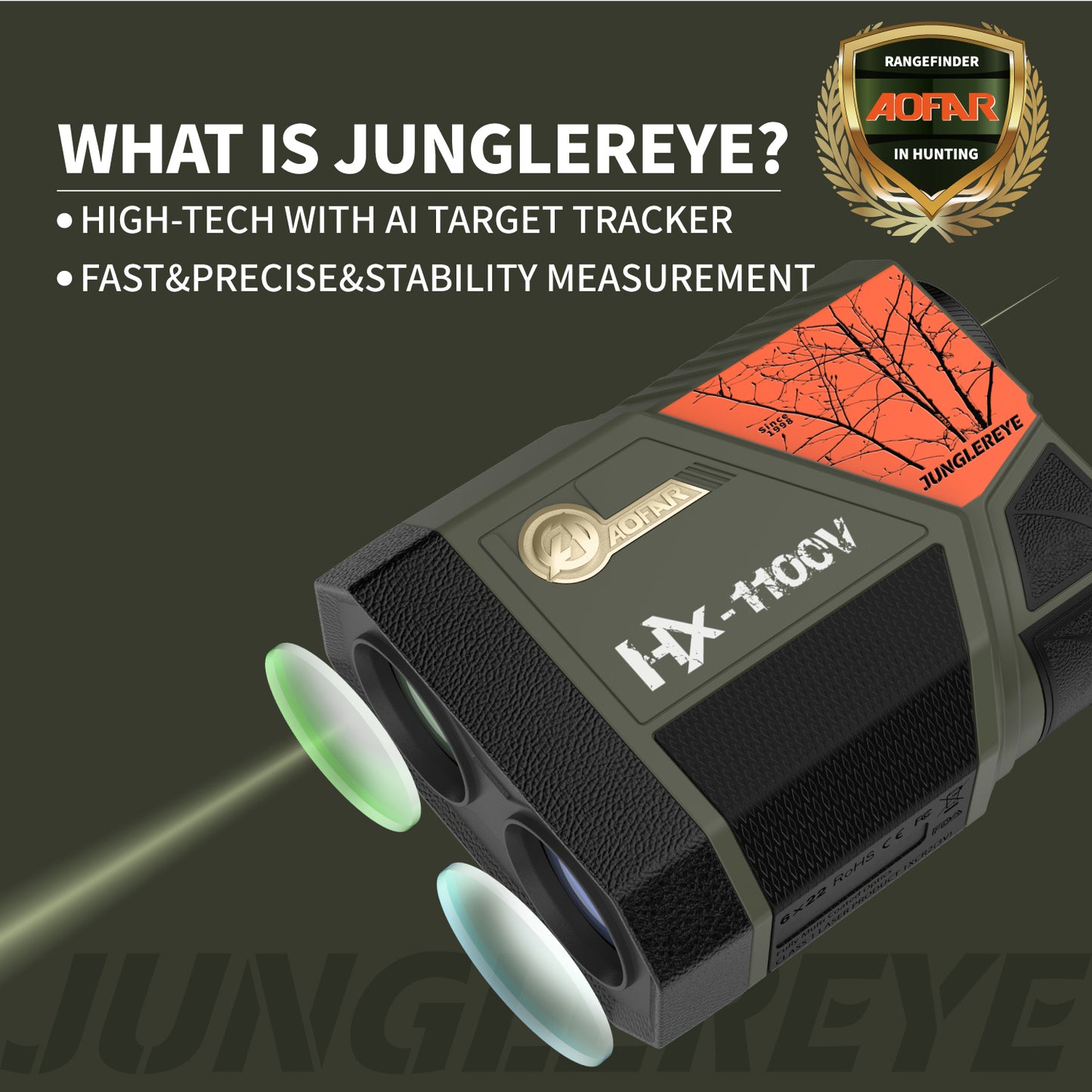 HX-1100V Rangefinder for Hunting Archery